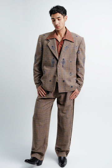 'ZAIVAR' Embroidered Blazer-shirt (Men)